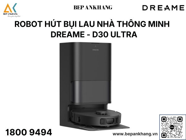 Robot hút bụi lau nhà thông minh Dreame D30 Ultra ( Trắng / Đen )